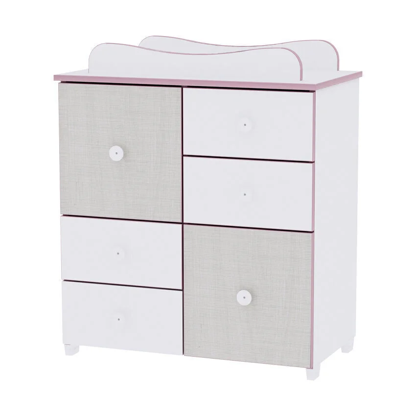 Lipasto Lorelli New 96, Valkoinen/sininen 2 Lipasto Lorelli New 96, Valkoinen/sininen - Image 2