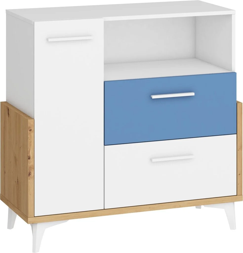 Lipasto Meblocross Hey 07, Valkoinen/sininen 1 Lipasto Meblocross Hey 07, Valkoinen/sininen