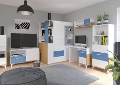 Lipasto Meblocross Hey 08, Valkoinen/sininen 5 Lipasto Meblocross Hey 08, Valkoinen/sininen -NORE Kalusteet Myymälä lipasto meblocross hey 08 valkoinensininen efff7 netistai reference