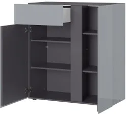 Germania Lipasto Mesa 2527, Harmaa/tummanharmaa -NORE Kalusteet Myymälä lipasto mesa 2527 harmaatummanharmaa e187b netistai reference