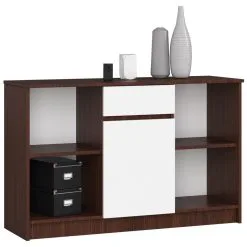 Lipasto NORE B-17, Tummanruskea / Valkoinen.