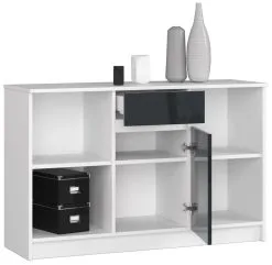 Lipasto NORE B17, 120 Cm, Valkoinen/harmaa -NORE Kalusteet Myymälä lipasto nore b17 120 cm valkoinenharmaa 299b1 palaute reference