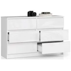 Lipasto NORE K120 6 Laatikolla, Valkoinen -NORE Kalusteet Myymälä lipasto nore k120 6 laatikolla valkoinen c0481 hinta reference