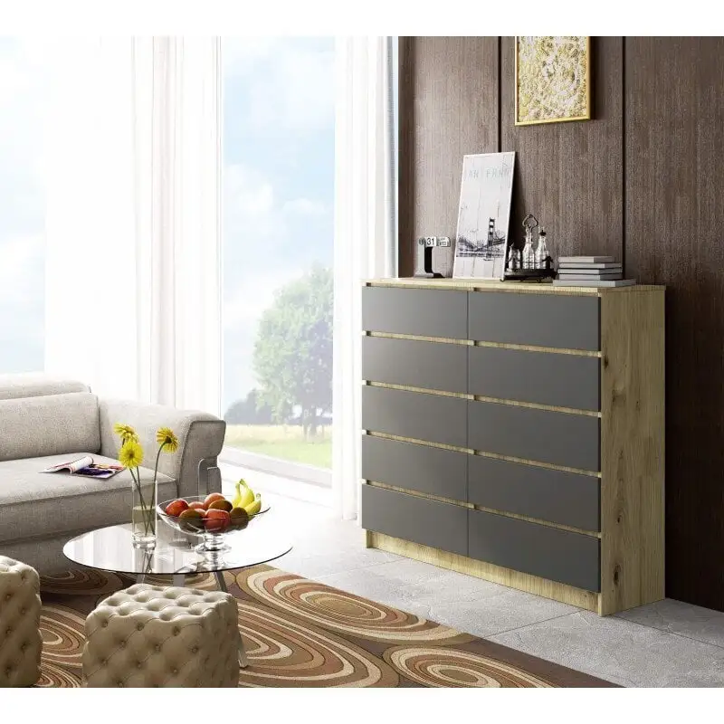 Lipasto NORE K138 10, Ruskea / Tummanharmaa. 3 Lipasto NORE K138 10, Ruskea / Tummanharmaa. - Image 3