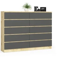 Lipasto NORE K160 10, Ruskea / Tummanharmaa.