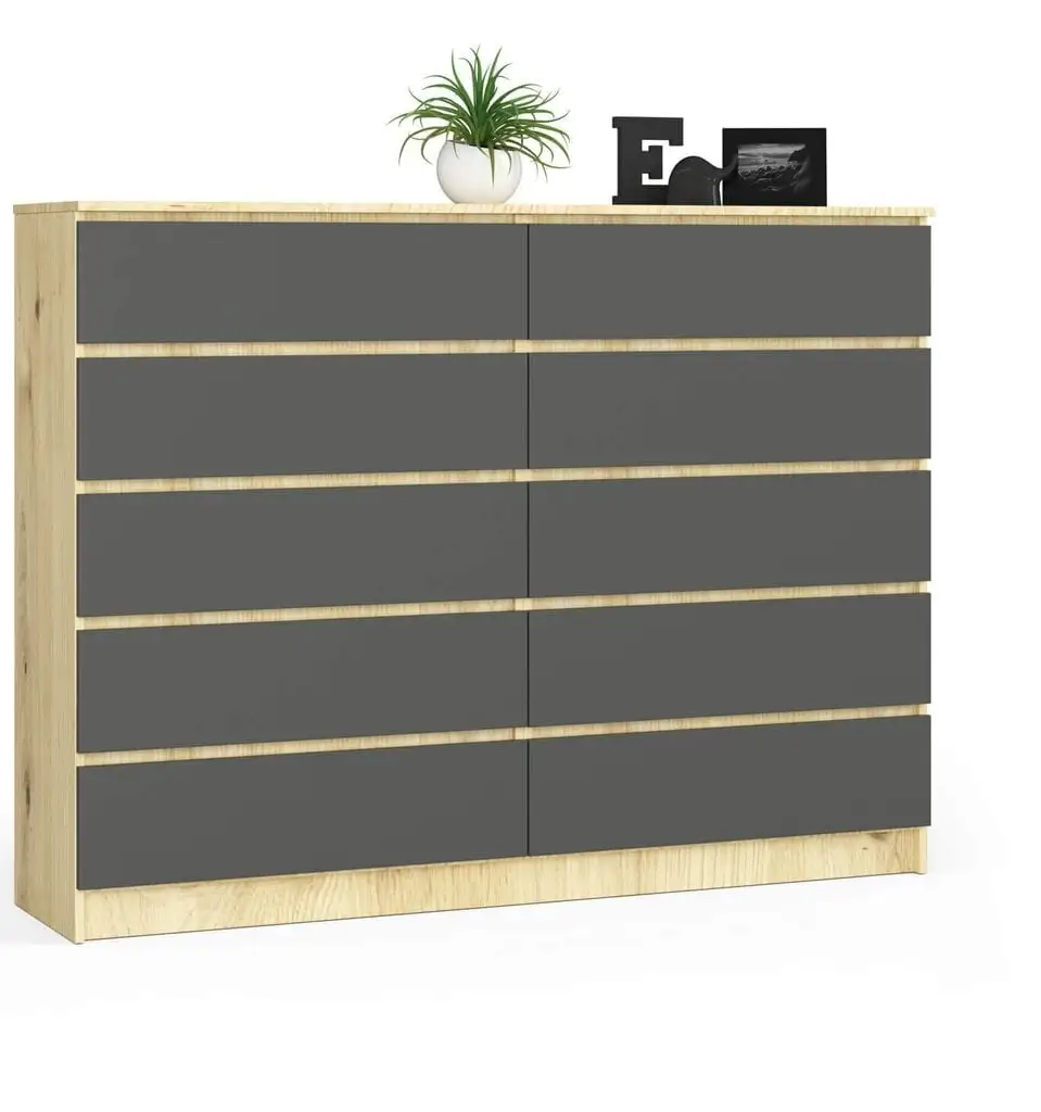 Lipasto NORE K160 10, Ruskea / Tummanharmaa. 1 Lipasto NORE K160 10, Ruskea / Tummanharmaa.