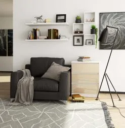 Lipasto NORE K60 3 Laatikolla, Valkoinen/beige 11 Lipasto NORE K60 3 Laatikolla, Valkoinen/beige -NORE Kalusteet Myymälä lipasto nore k60 3 laatikolla valkoinenbeige f528a osta reference