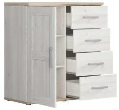 Black Red White Lipasto Romance KOM1D4S, Valkoinen/ruskea -NORE Kalusteet Myymälä lipasto romance kom1d4s valkoinenruskea 84893 netistai reference