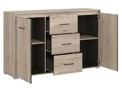 Black Red White Lipasto Ronse, 90x144,5x40,5 Cm, Tammi -NORE Kalusteet Myymälä lipasto ronse 90x1445x405 cm tammi 1c3ca netistai reference