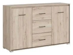 Black Red White Lipasto Ronse, 90x144,5x40,5 Cm, Tammi