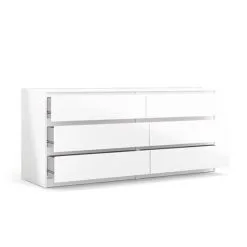 Lipasto Tvilum Naia 6S, Valkoinen 8 Lipasto Tvilum Naia 6S, Valkoinen -NORE Kalusteet Myymälä lipasto tvilum naia 6s valkoinen 3d389 netistai reference