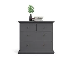 Lipasto Tvilum Paris 4, Harmaa -NORE Kalusteet Myymälä lipasto tvilum paris 4 harmaa db1fe halvempi reference