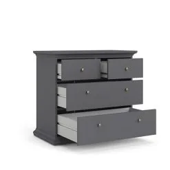 Lipasto Tvilum Paris 4, Harmaa -NORE Kalusteet Myymälä lipasto tvilum paris 4 harmaa e1868 netistai reference