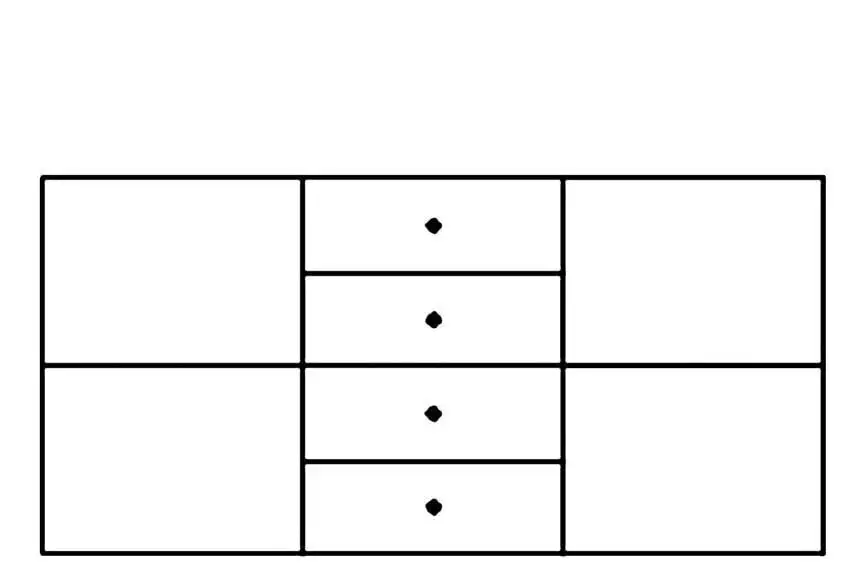 Szynaka Meble Livorno 45 Lipasto, Ruskea/valkoinen 3 Szynaka Meble Livorno 45 Lipasto, Ruskea/valkoinen - Image 3