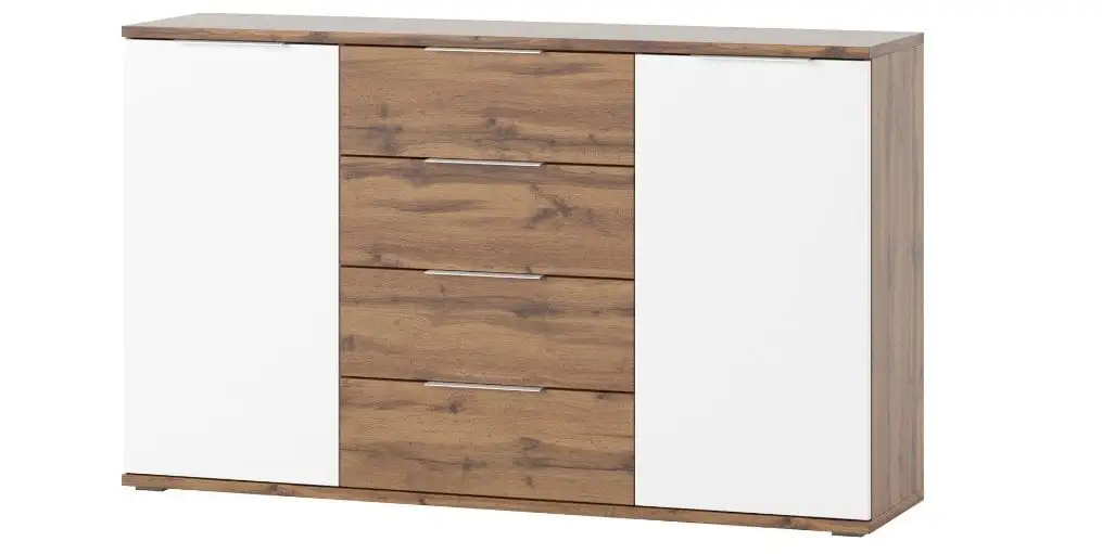 Szynaka Meble Livorno 45 Lipasto, Ruskea/valkoinen 1 Szynaka Meble Livorno 45 Lipasto, Ruskea/valkoinen