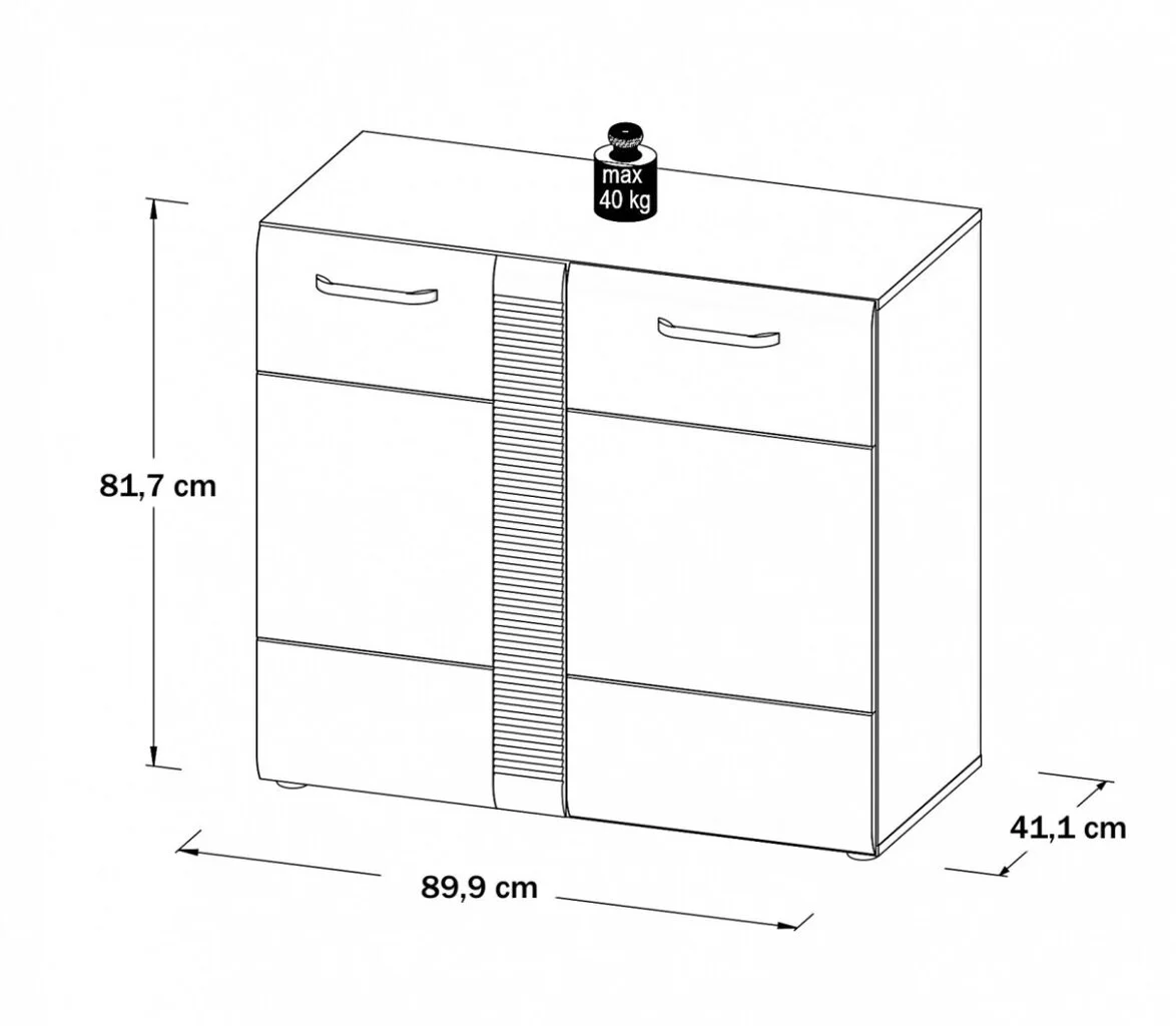 Forte Locarno II -senkki, Harmaa-tammi 5 Forte Locarno II -senkki, Harmaa-tammi - Image 5