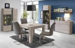 Forte Locarno II Vitriini, Tammi/harmaa -NORE Kalusteet Myymälä locarno ii vitriini tammiharmaa 20a0f palaute reference