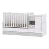 Lorelli Mini Max New Lapsen Mukana Kasvava Sänky Ja Laatikosto, 120 X 60, Valkoinen / Vaaleanruskea