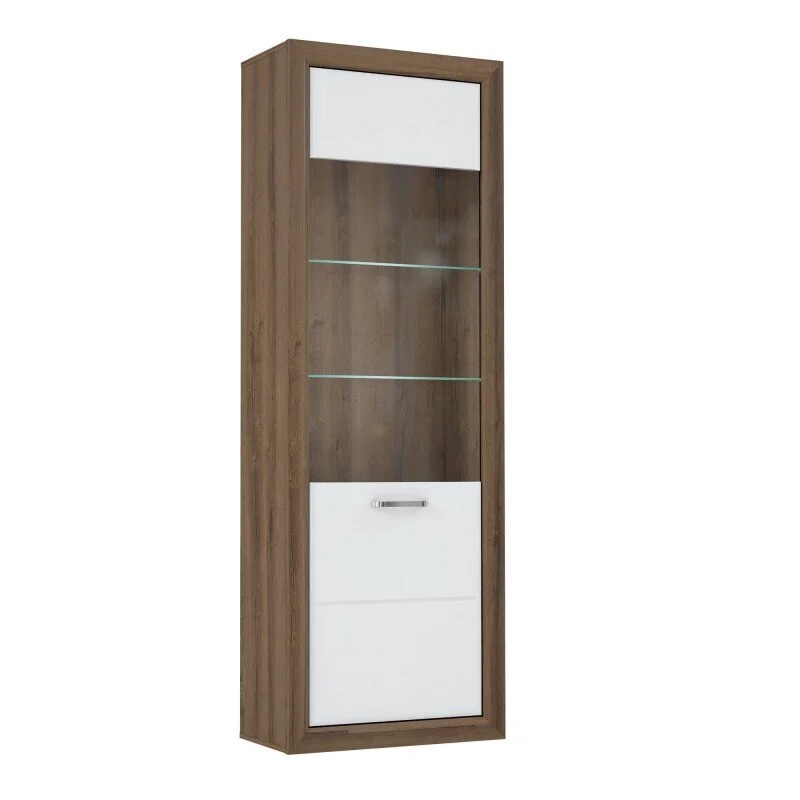 Forte Marey I Vitriini, Tumma Tammi/valkoinen Korkeakiiltoinen 1 Forte Marey I Vitriini, Tumma Tammi/valkoinen Korkeakiiltoinen