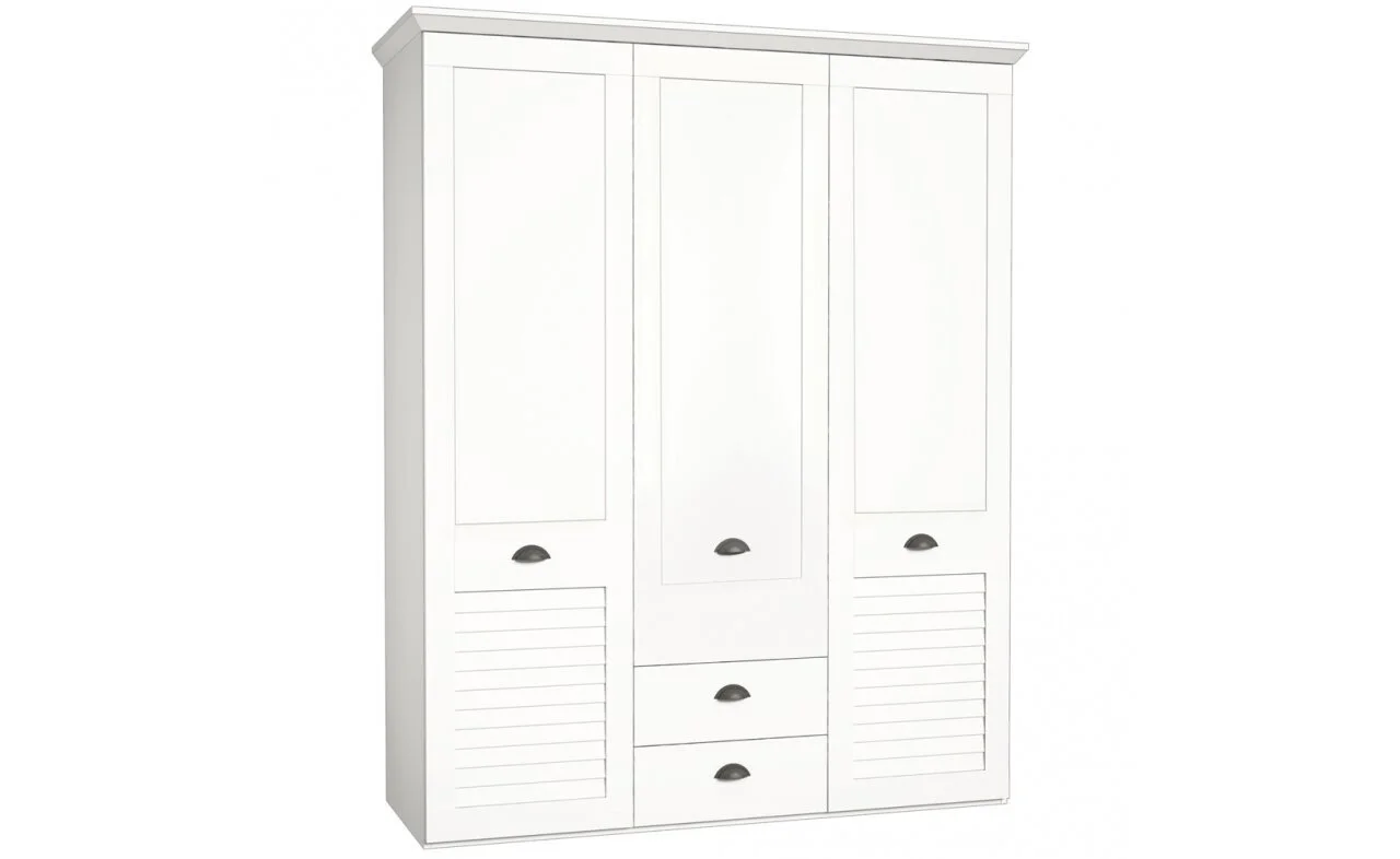 Forte Marida II Vaatekaappi, Valkoinen 1 Forte Marida II Vaatekaappi, Valkoinen