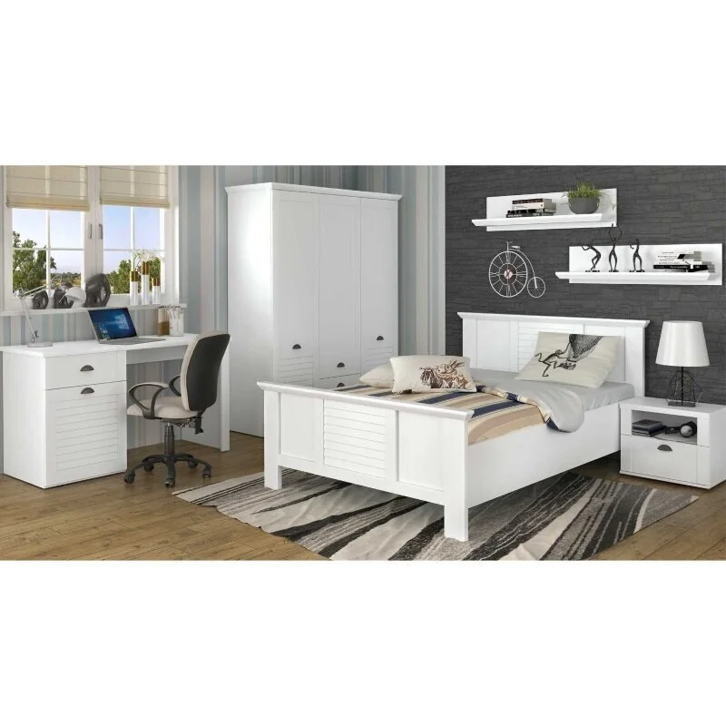 Forte Marida II Vaatekaappi, Valkoinen 3 Forte Marida II Vaatekaappi, Valkoinen - Image 3