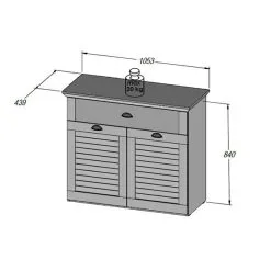 Forte Marida-senkki, Valkoinen -NORE Kalusteet Myymälä marida senkki valkoinen 5d3f8 hinta reference