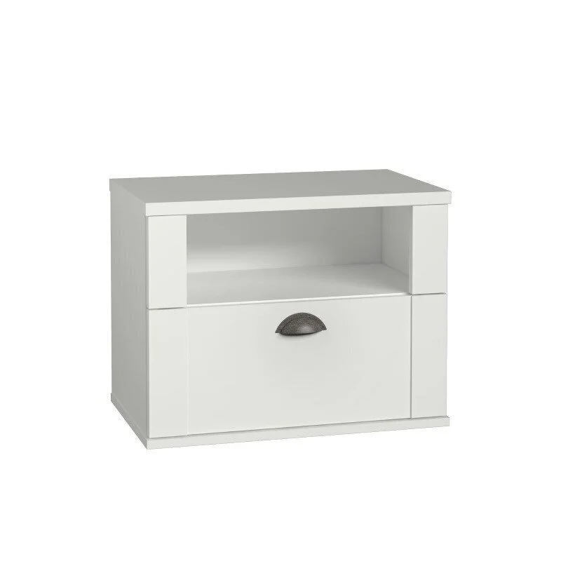 Forte Marida Yöpöytä, Valkoinen 1 Forte Marida Yöpöytä, Valkoinen