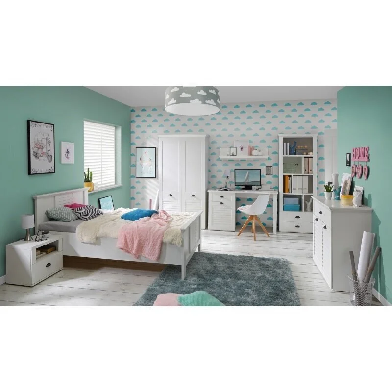 Forte Marida Yöpöytä, Valkoinen 3 Forte Marida Yöpöytä, Valkoinen - Image 3