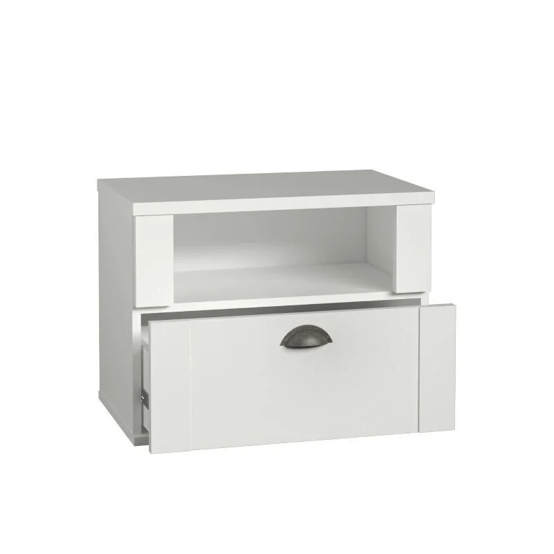 Forte Marida Yöpöytä, Valkoinen 2 Forte Marida Yöpöytä, Valkoinen - Image 2