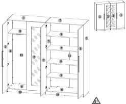 Black Red White Martina, Valkoinen / Tammi Makuuhuoneen Huonekalusetti -NORE Kalusteet Myymälä martina valkoinen tammi makuuhuoneen huonekalusetti b9766 palaute reference