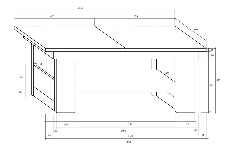Meblocross Maximus R, Säädettävä Pöytä Vaaleanruskea 4 Meblocross Maximus R, Säädettävä Pöytä Vaaleanruskea - Image 4