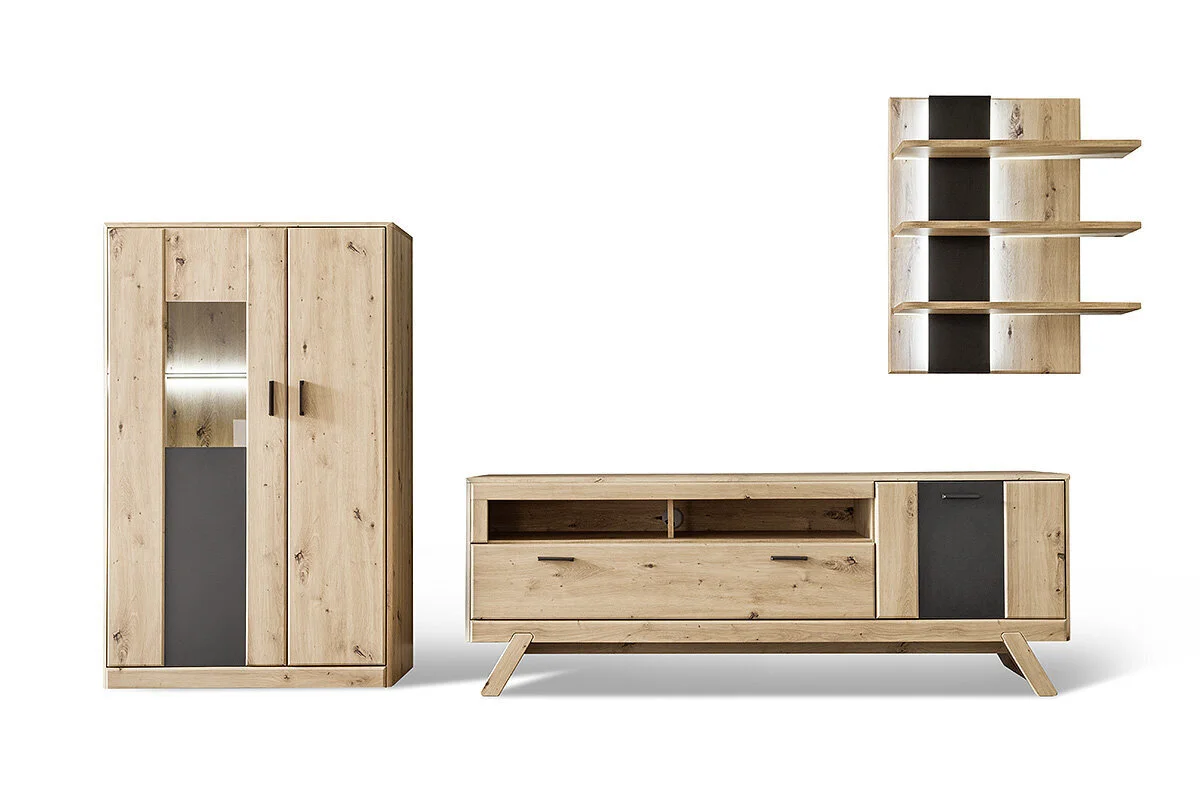 MC Akcent Calais W03 Olohuoneen Kalustekokonaisuus Ruskea/harmaa 2 MC Akcent Calais W03 Olohuoneen Kalustekokonaisuus Ruskea/harmaa - Image 2