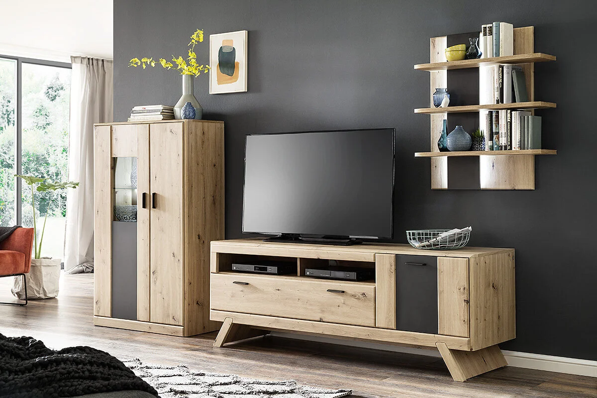 MC Akcent Calais W03 Olohuoneen Kalustekokonaisuus Ruskea/harmaa 4 MC Akcent Calais W03 Olohuoneen Kalustekokonaisuus Ruskea/harmaa - Image 4