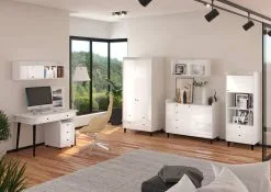 Meblocross Dolce Dol-08 3S Kaappi Renkailla, Valkoinen -NORE Kalusteet Myymälä meblocross dolce dol 08 3s kaappi renkailla 1ce46 hinta reference