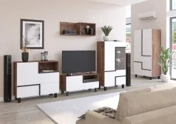 Meblocross Lars 08 1D1S, Valkoisen/tummanruskean Värinen TV-taso -NORE Kalusteet Myymälä meblocross lars 08 1d1s valkoisentummanruskean varinen tv 219f7 netistai reference