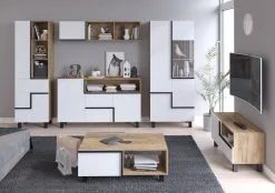 Meblocross Lars 13 3D Vitriini, Valkoinen/tummanruskea -NORE Kalusteet Myymälä meblocross lars 13 3d vitriini valkoinentummanruskea 71d3f netistai reference