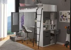 Meblocross Level P, Kerrossänky, 90x200 Cm, Valkoinen/harmaa -NORE Kalusteet Myymälä meblocross level p kerrossanky 90x200 cm valkoinenharmaa 3bd68 osta reference