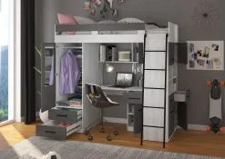 Meblocross Level P, Kerrossänky, 90x200 Cm, Valkoinen/harmaa -NORE Kalusteet Myymälä meblocross level p kerrossanky 90x200 cm valkoinenharmaa 3ea09 halvempi reference