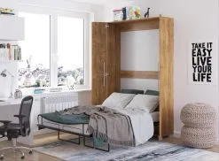 Meblocross Teddy 120, Kaappisänky 120x200 Cm, Ruskea