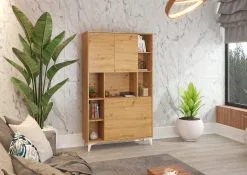 Meblocross Meclocross Megan 2 Monitoiminen Hylly, Vaaleanruskea -NORE Kalusteet Myymälä meclocross megan 2 monitoiminen hylly vaaleanruskea 2b8a7 netistai reference