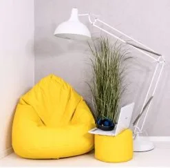 Mega Comfort -säkkituoli Rahilla, Keltainen