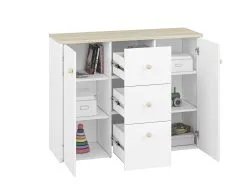 ML Meble Elmo 09, Lipasto Valkoinen/ruskea -NORE Kalusteet Myymälä ml meble elmo 09 lipasto valkoinenruskea a9bb3 netistai reference