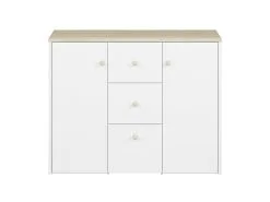 ML Meble Elmo 09, Lipasto Valkoinen/ruskea -NORE Kalusteet Myymälä ml meble elmo 09 lipasto valkoinenruskea dfc16 palaute reference