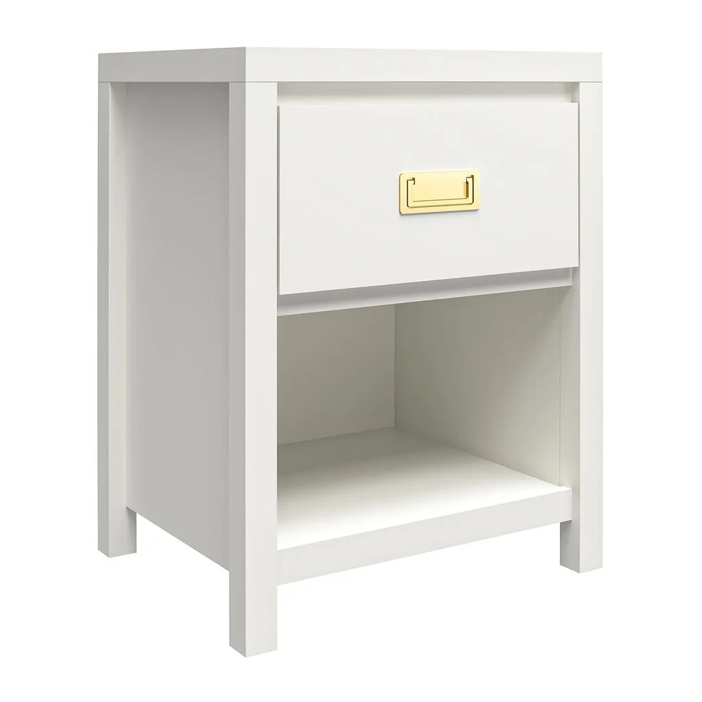 Monarch Hill Haven -yöpöytä, Valkoinen 1 Monarch Hill Haven -yöpöytä, Valkoinen