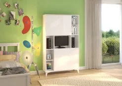 Monikäyttöinen Hyllykaappi Meblocross Megan 2, Kiiltävä Valkoinen -NORE Kalusteet Myymälä monikayttoinen hyllykaappi meblocross megan 2 kiiltava valkoinen c3de4 halvempi reference