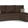 Monikäyttöinen Pehmeä Kulmasohva Bellezza Tom, Ruskea