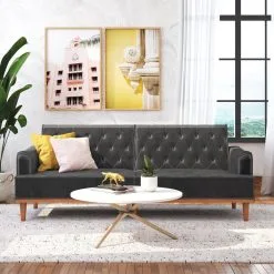 Mr. Kate Stella Vintage Coil -sohva, 203,5 X 82,5 X 85 Cm, Harmaa Moderni Ja Tyylikäs Sohva. -NORE Kalusteet Myymälä mr kate stella vintage coil sohva 2035 7d3ff hinta reference