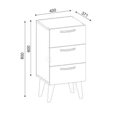 Kalune Design 731 Yöpöytä, 80 Cm, Valkoinen/ruskea -NORE Kalusteet Myymälä naktinis staliukas kalune design 731 80 cm fb2e3 osta reference