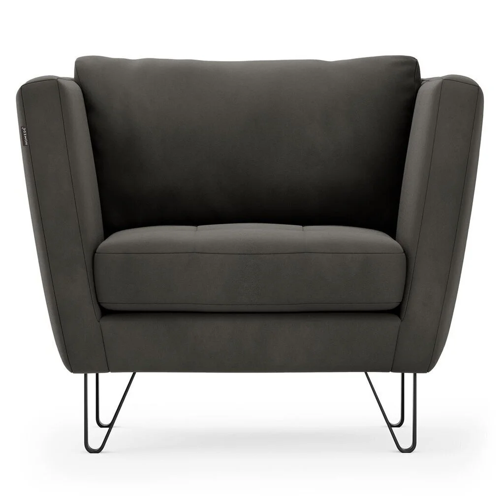 Nojatuoli Homede Deltin, Tummanharmaa. 1 Nojatuoli Homede Deltin, Tummanharmaa.