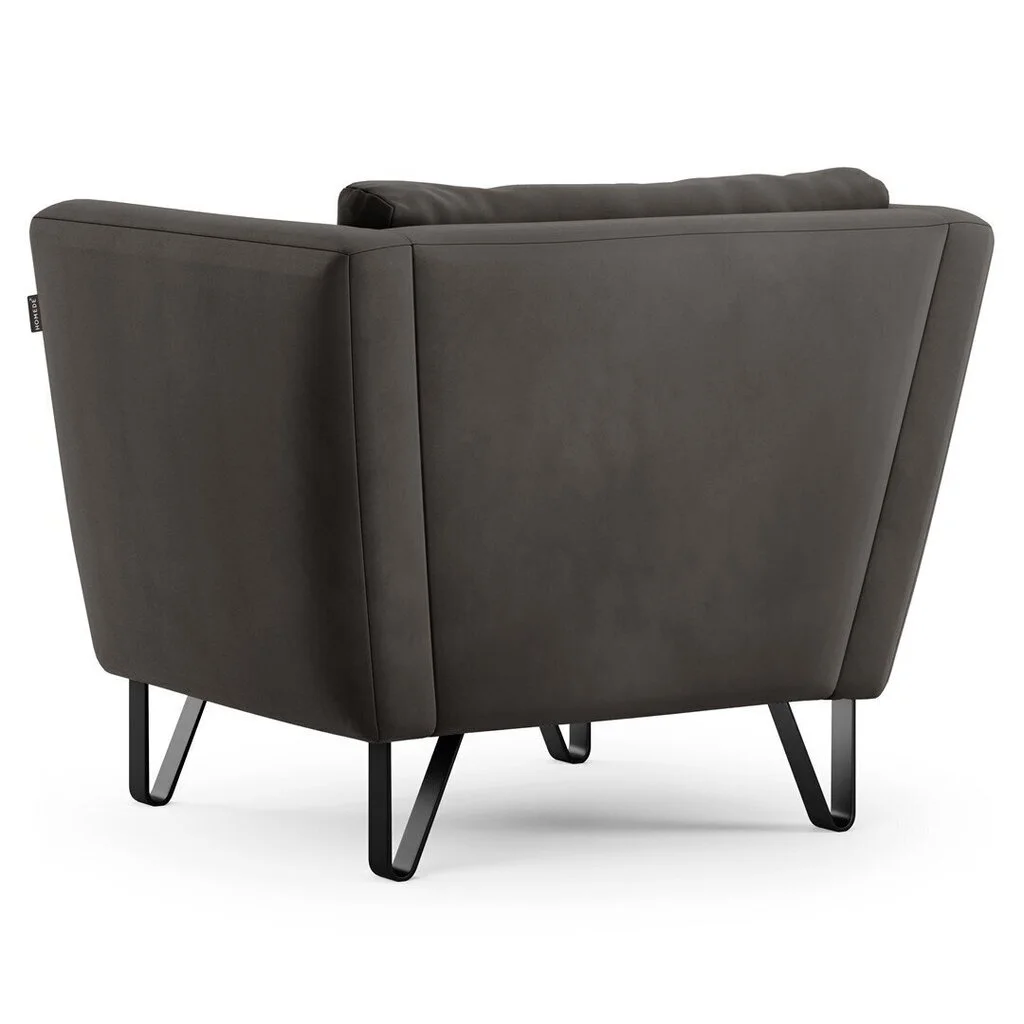 Nojatuoli Homede Deltin, Tummanharmaa. 2 Nojatuoli Homede Deltin, Tummanharmaa. - Image 2